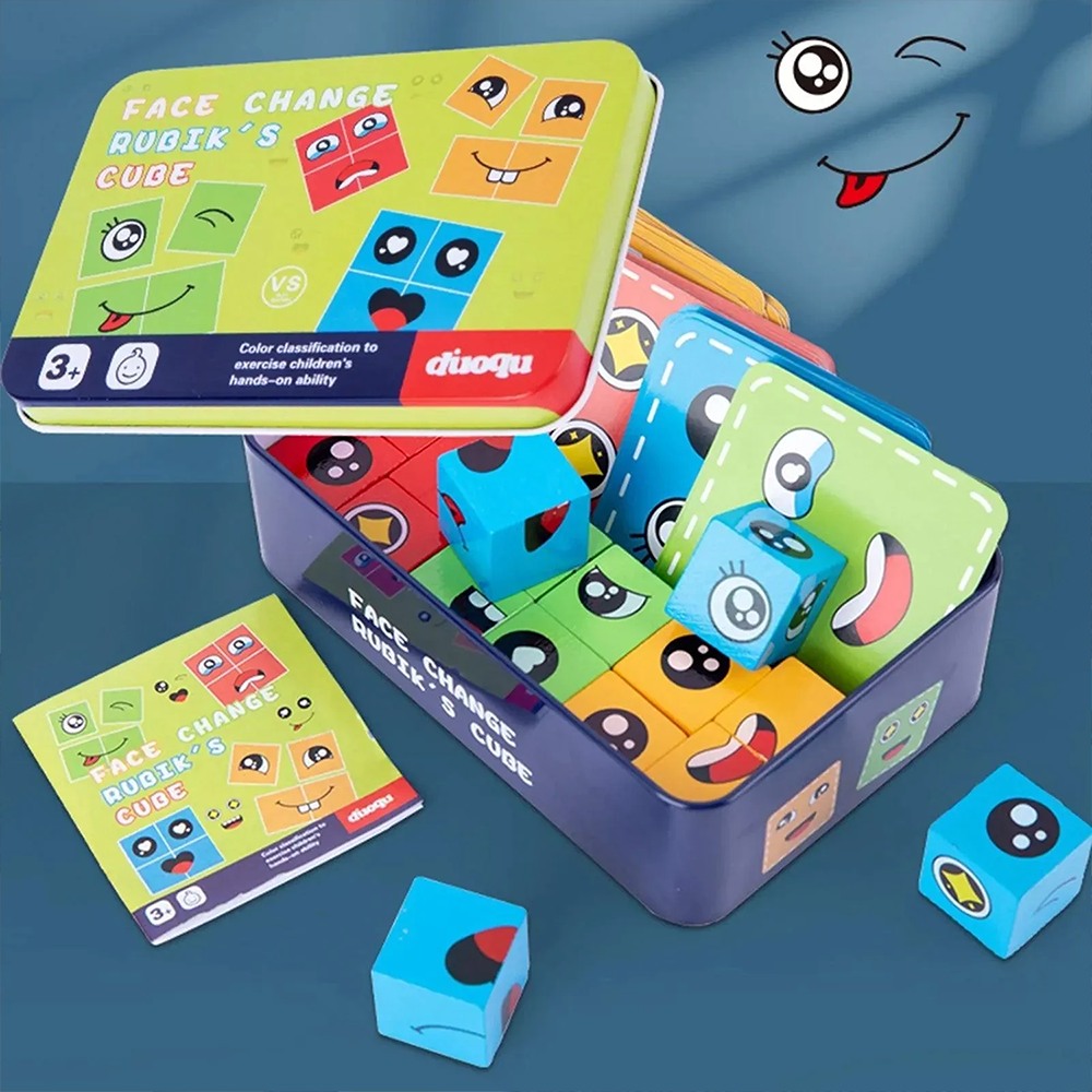 Multiplayer Fun Face Changing Puzzle Game
