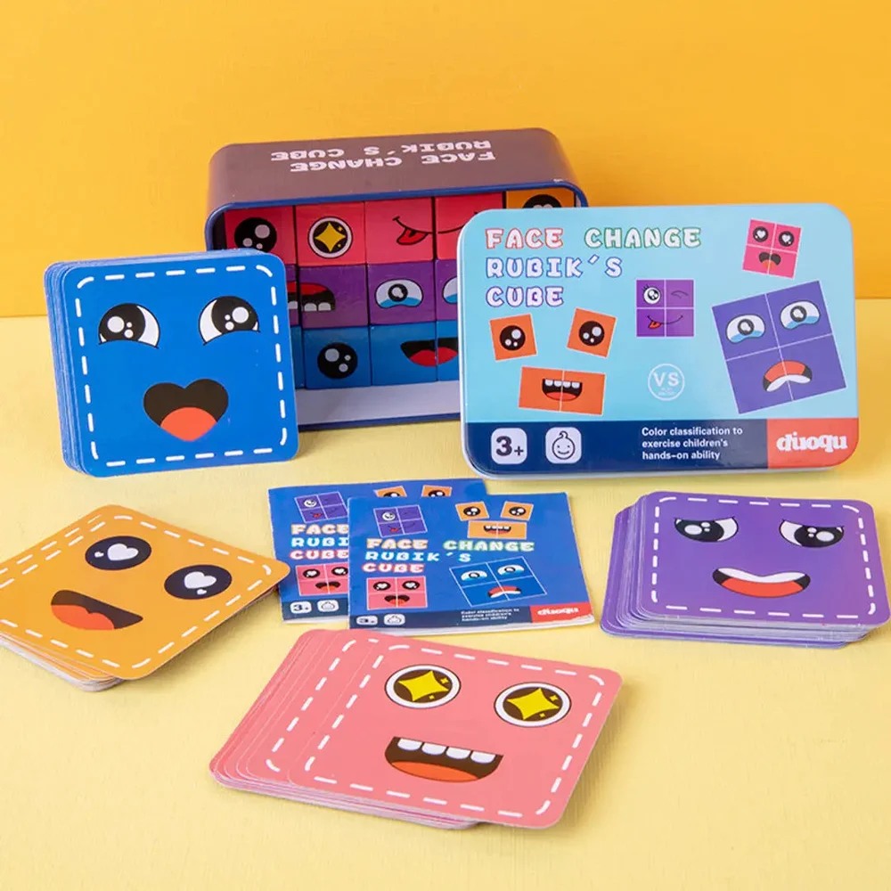 Multiplayer Fun Face Changing Puzzle Game