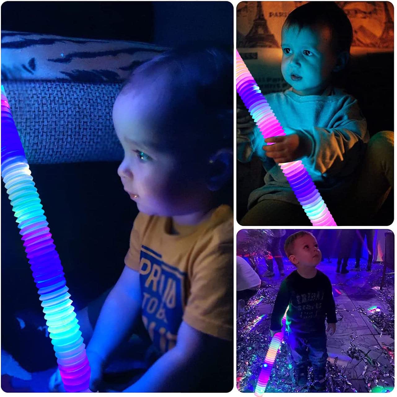 6 Pieces LED Stretch Tubes