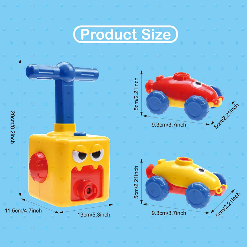 Air Powered Hand Push Balloon Car Assortment