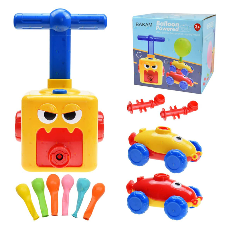 Air Powered Hand Push Balloon Car Assortment