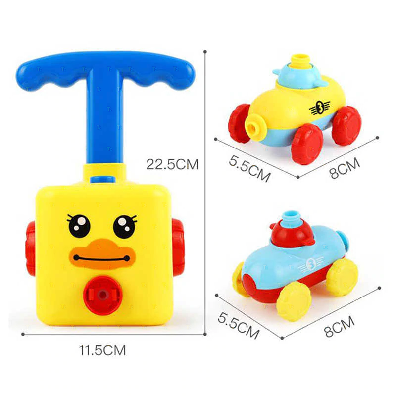 Air Powered Hand Push Balloon Car Assortment
