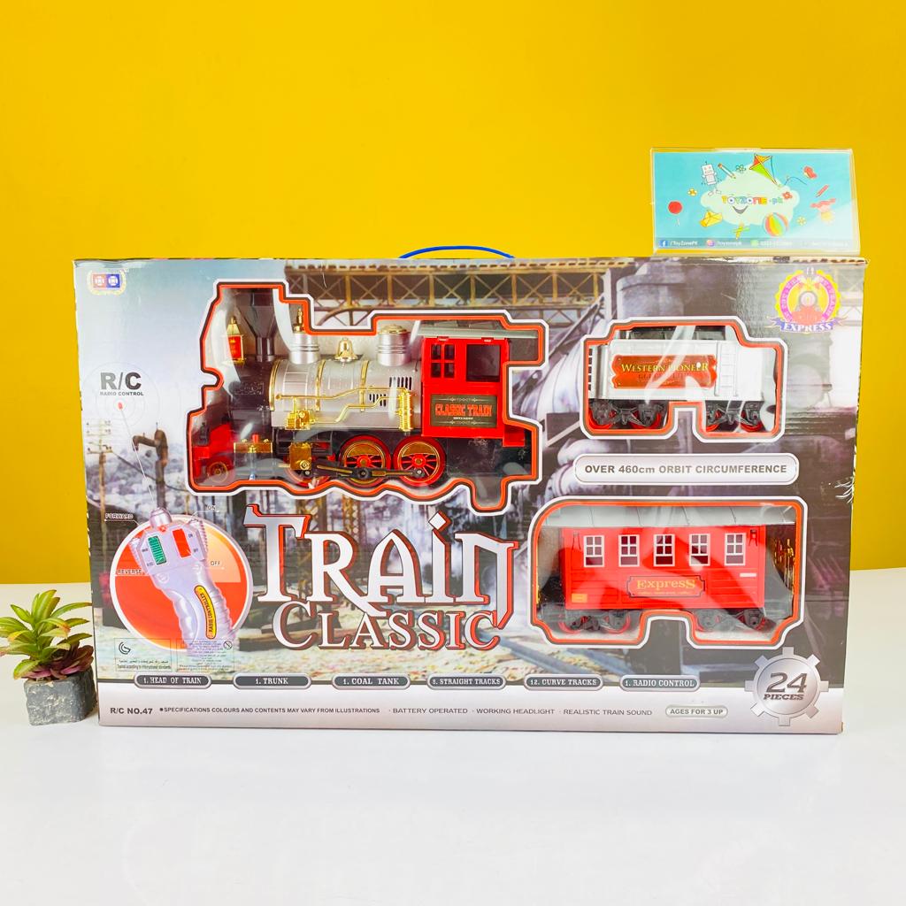 24 Pieces Electric Remote Control Light Sound Train