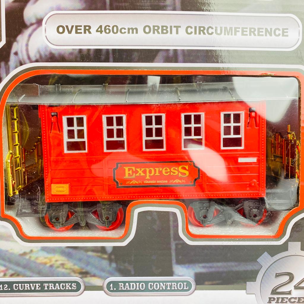 24 Pieces Electric Remote Control Light Sound Train