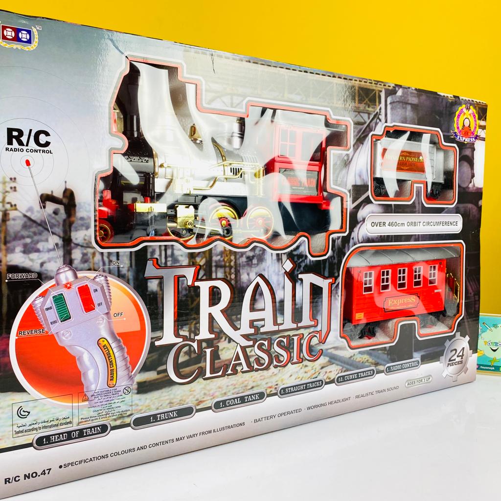24 Pieces Electric Remote Control Light Sound Train