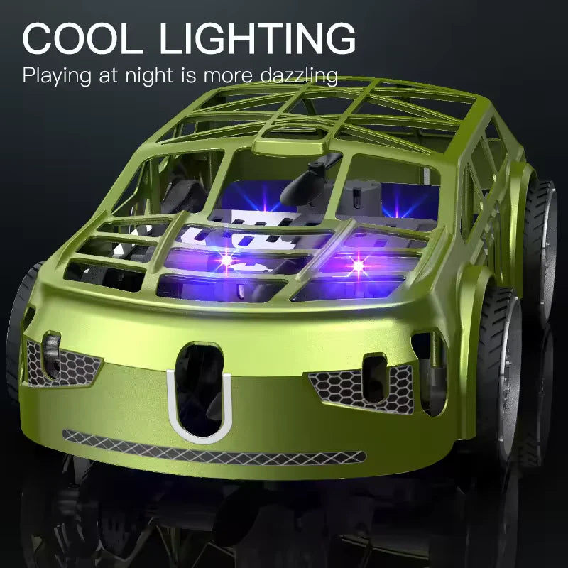2in1 Remote Control Mini Drone Car With Lights