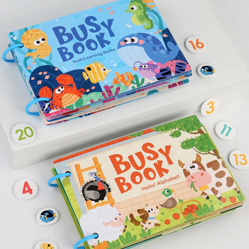 Learning Education Montessori Kids Busy Book