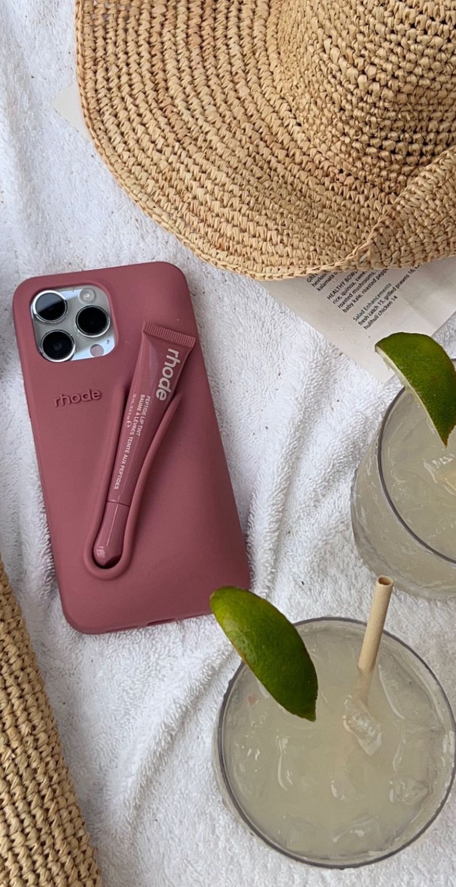 Rhode iPhone Case with Peptide Liptint