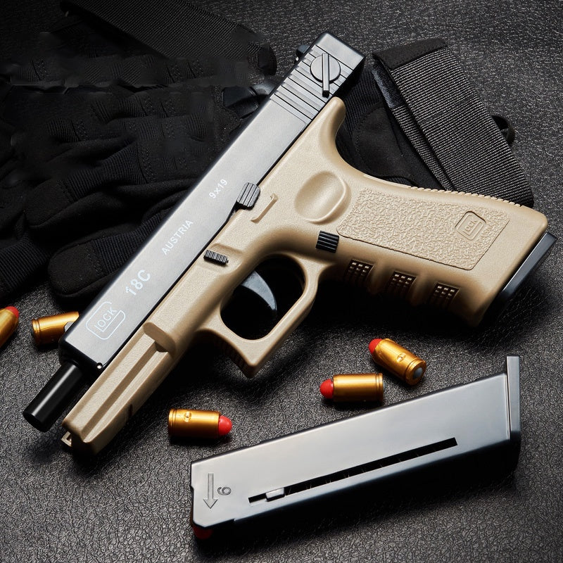 Automatic Shell Ejection Soft Bullet Pistol (Works Without Loading)