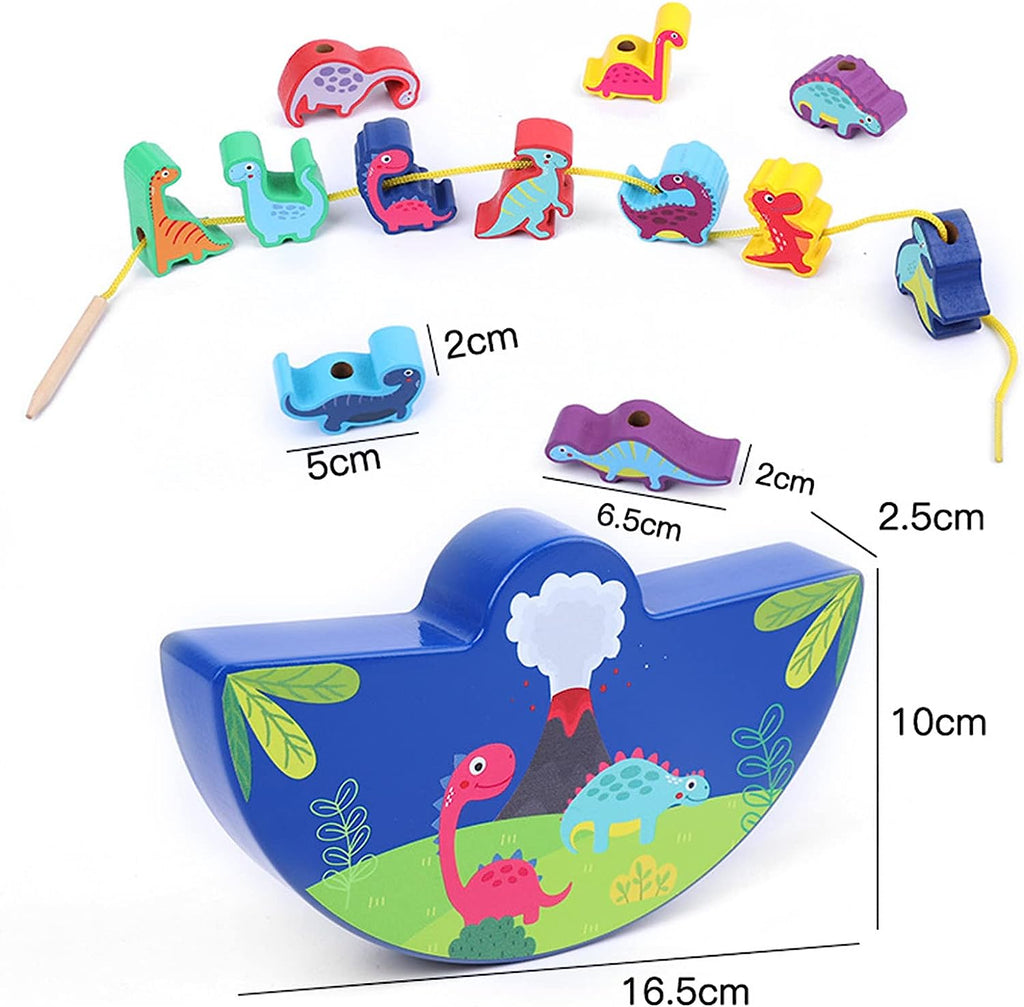 Dinosaur Wooden  Stacking Toy For Kids