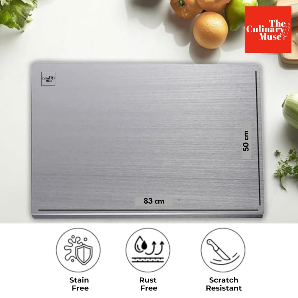 Stainless Steel Cutting Board, Hygienic & Easy to Clean