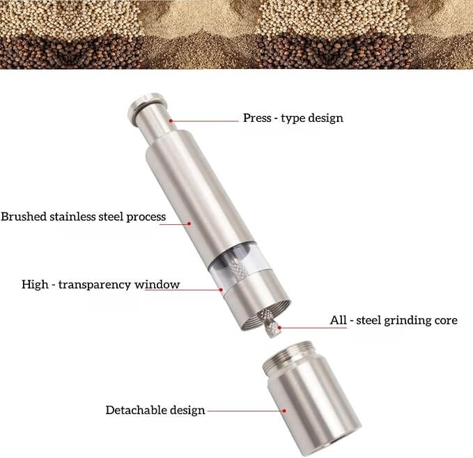 Stainless Steel Manual Spice Grinder
