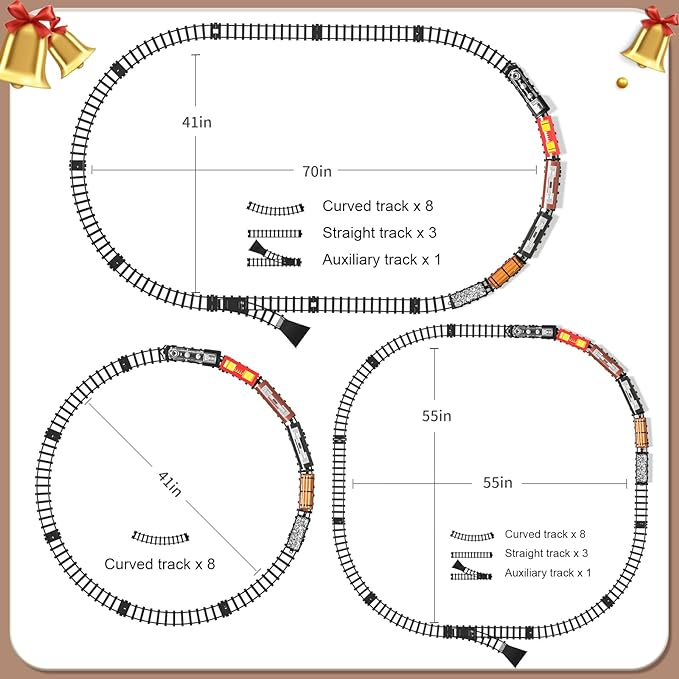 Electric Locomotive Steam Train Set