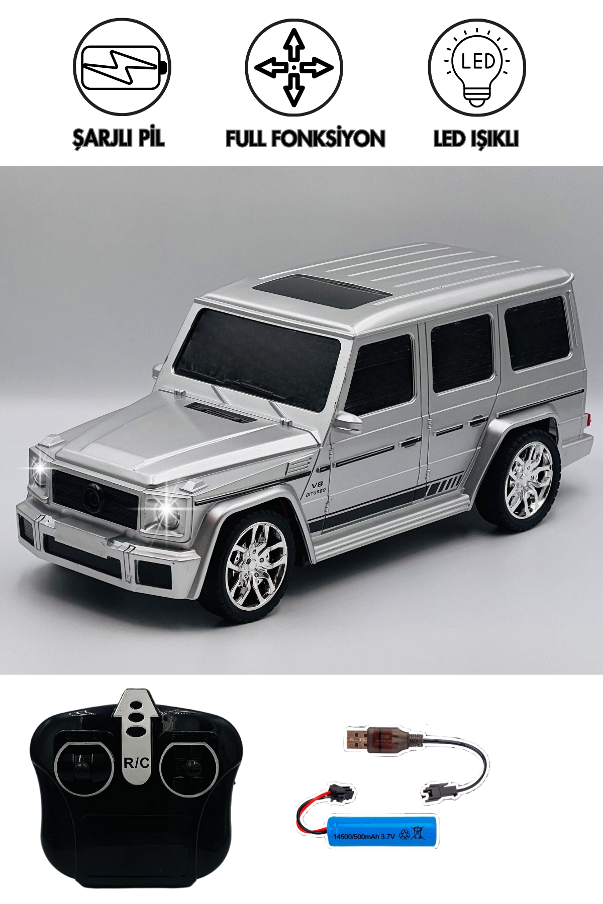 Remote Control Mercedes Benz G Wagon With Light And Sound