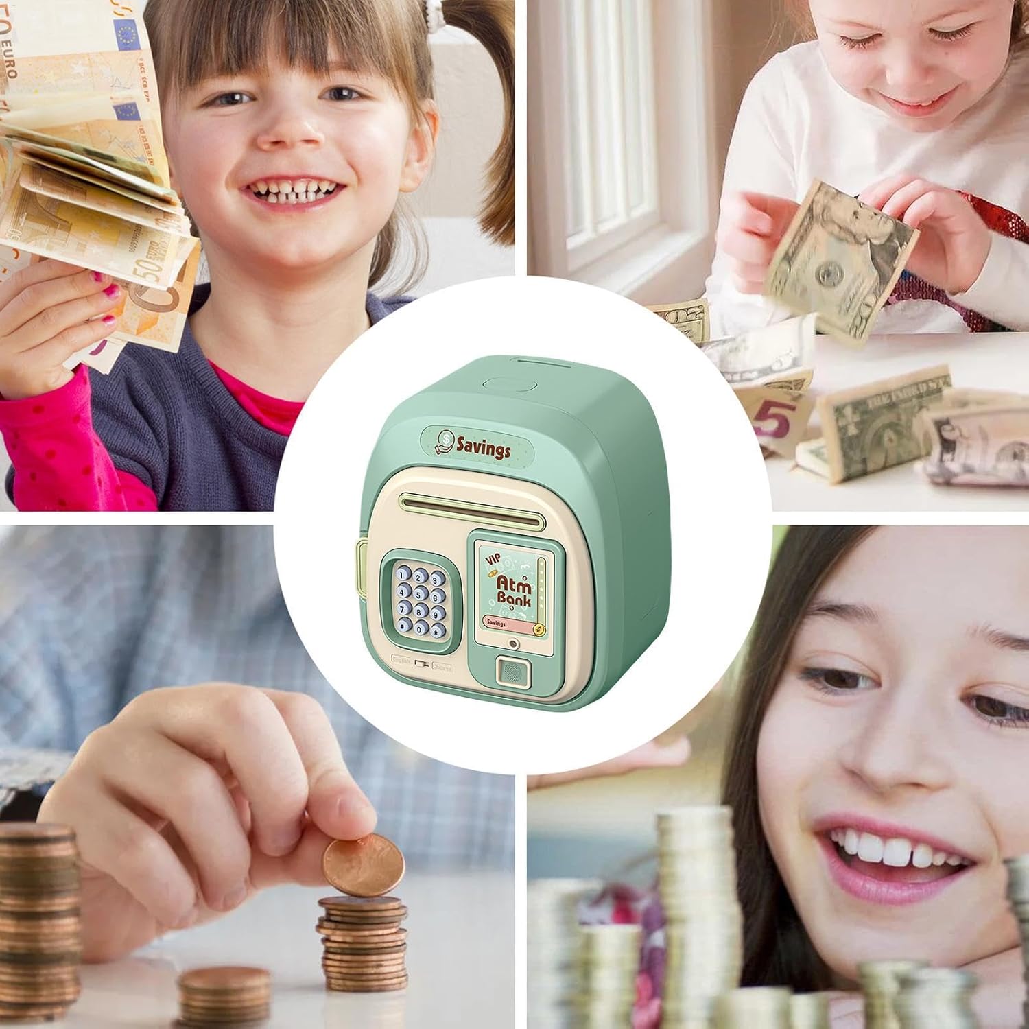 Cash Box And Coin Collector ATM Machine