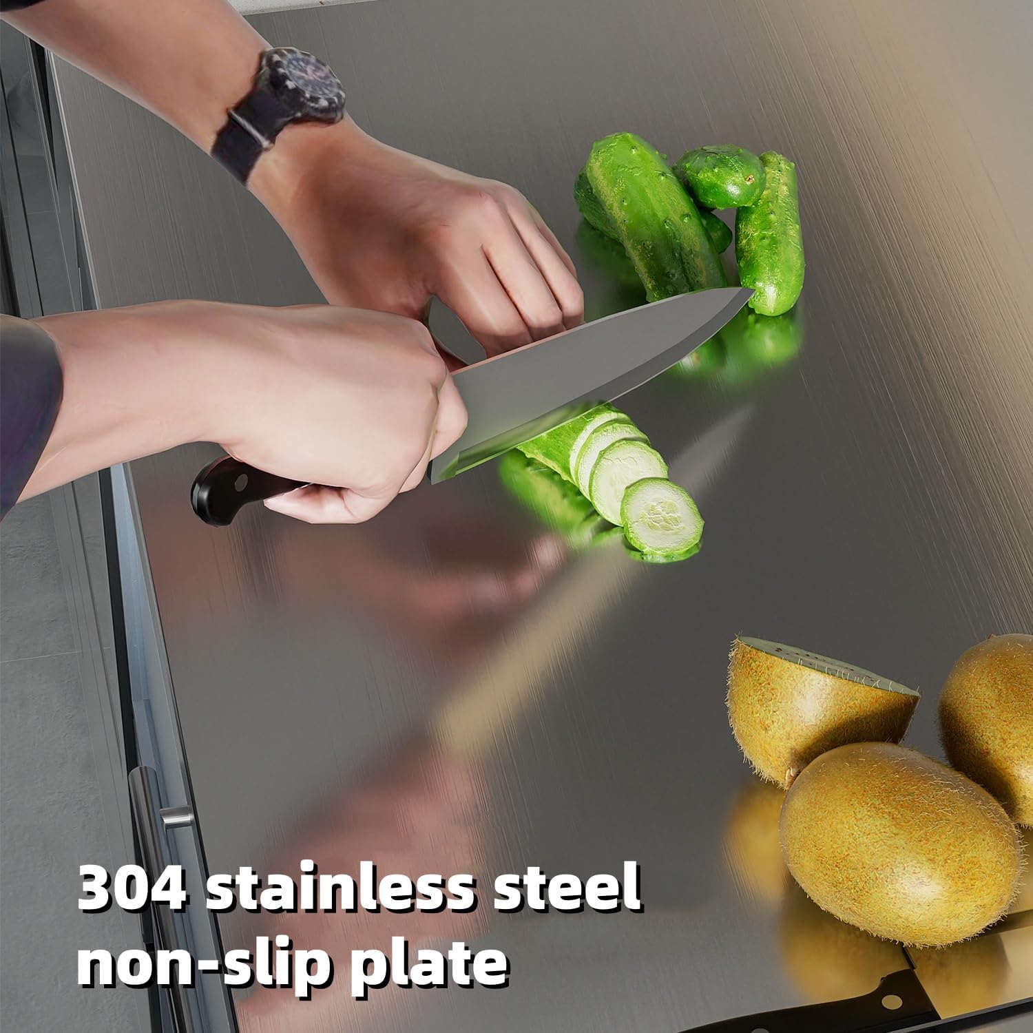 Stainless Steel Cutting Board, Hygienic & Easy to Clean