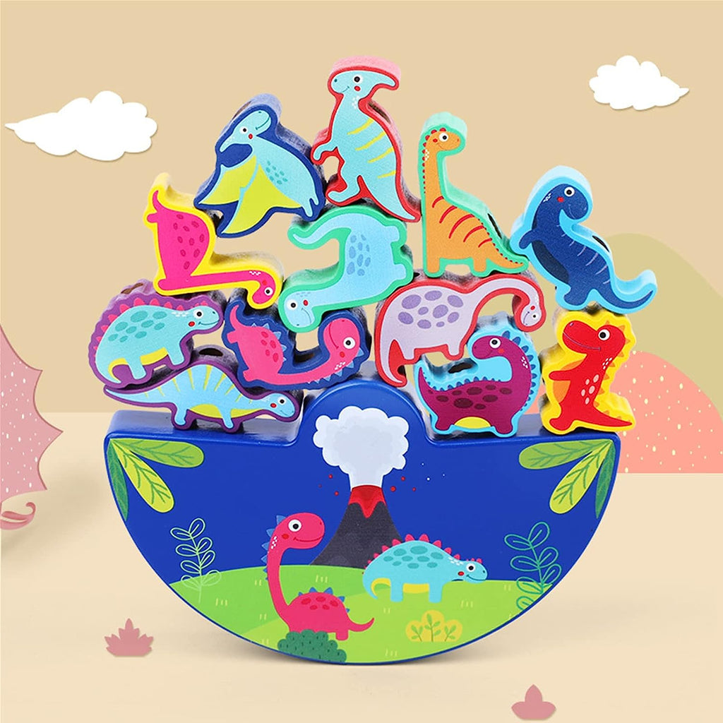 Dinosaur Wooden  Stacking Toy For Kids