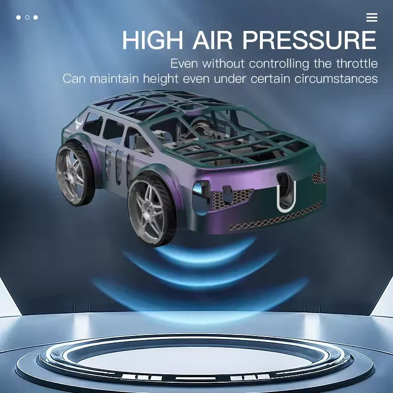 2in1 Remote Control Mini Drone Car With Lights
