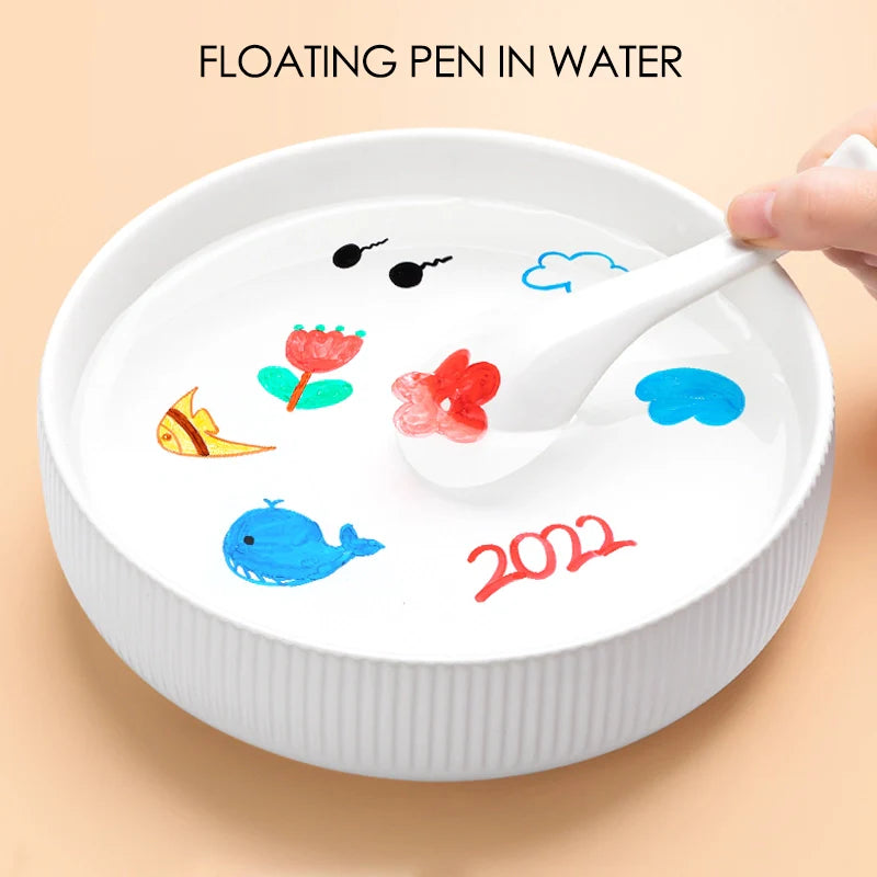 Magical Water Floating Pens With Spoon (2pcs Marker)