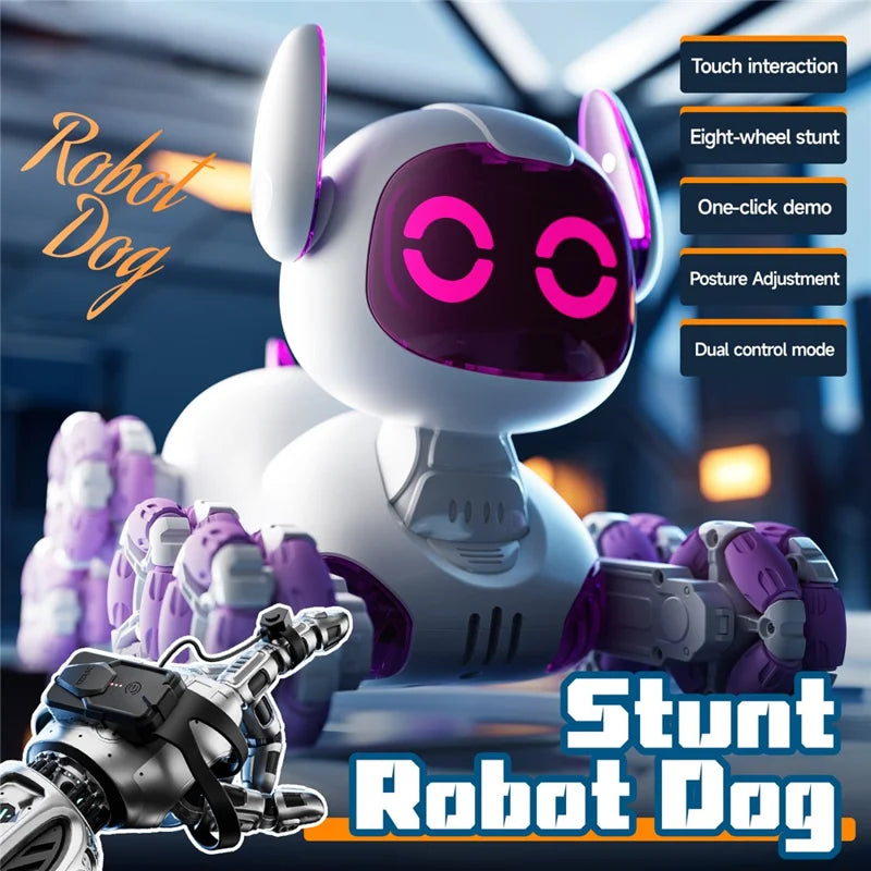4DRC Remote Control 8-Wheel Stunt Dog