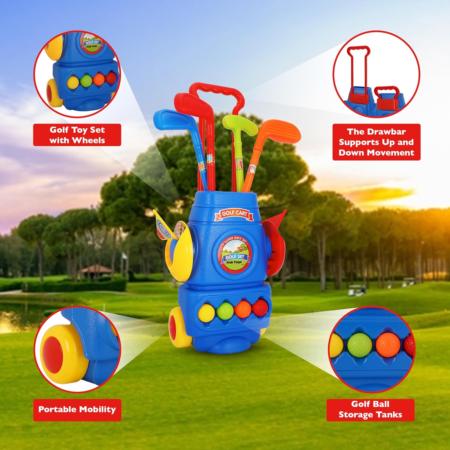 Indoor And Outdoor Golf Kit Play Set