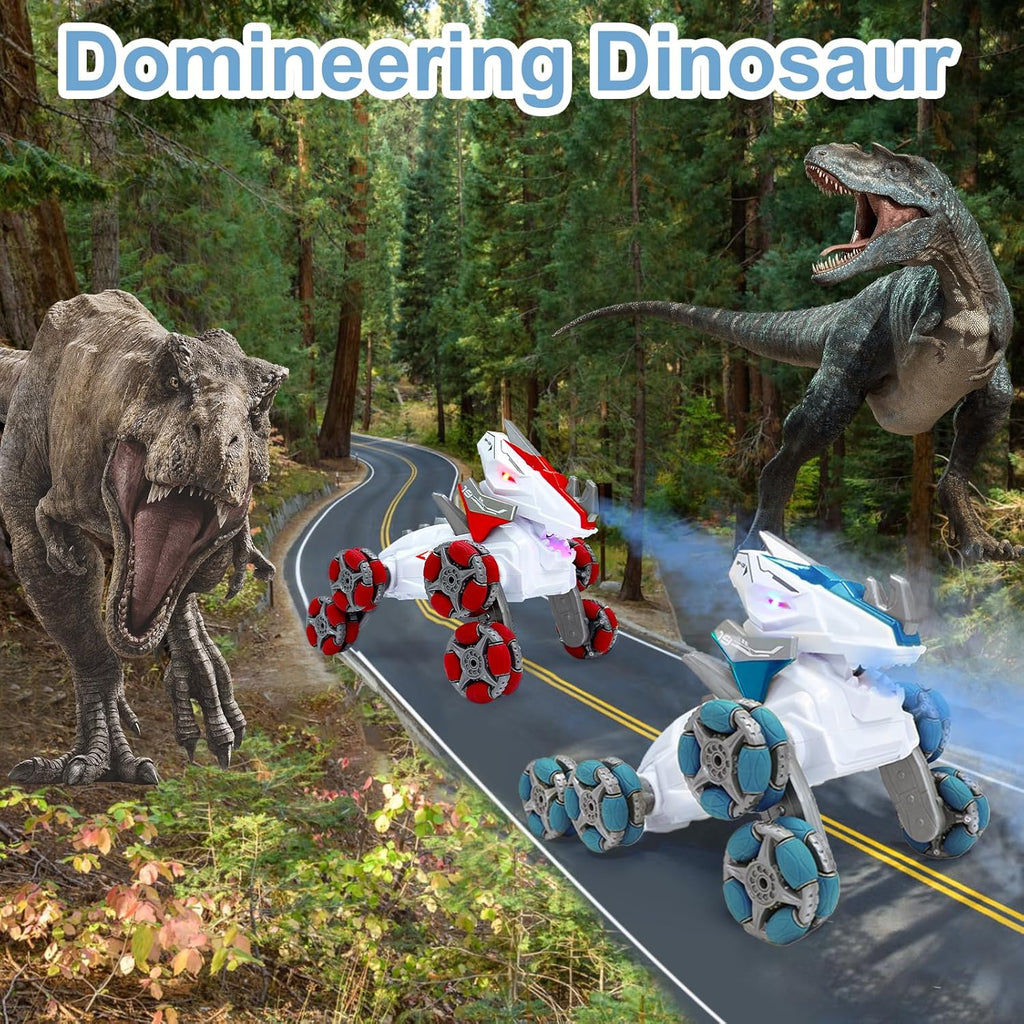 360 Rotate Remote Control Stunt Dinosaur With Light And Sound