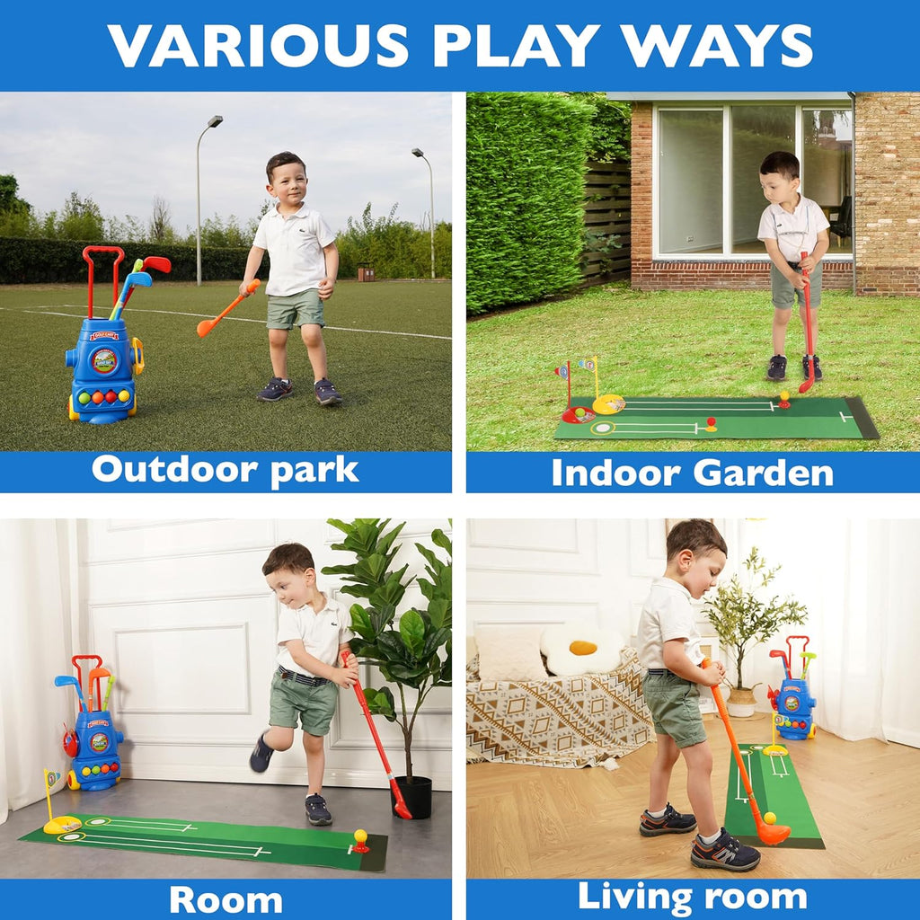 Indoor And Outdoor Golf Kit Play Set