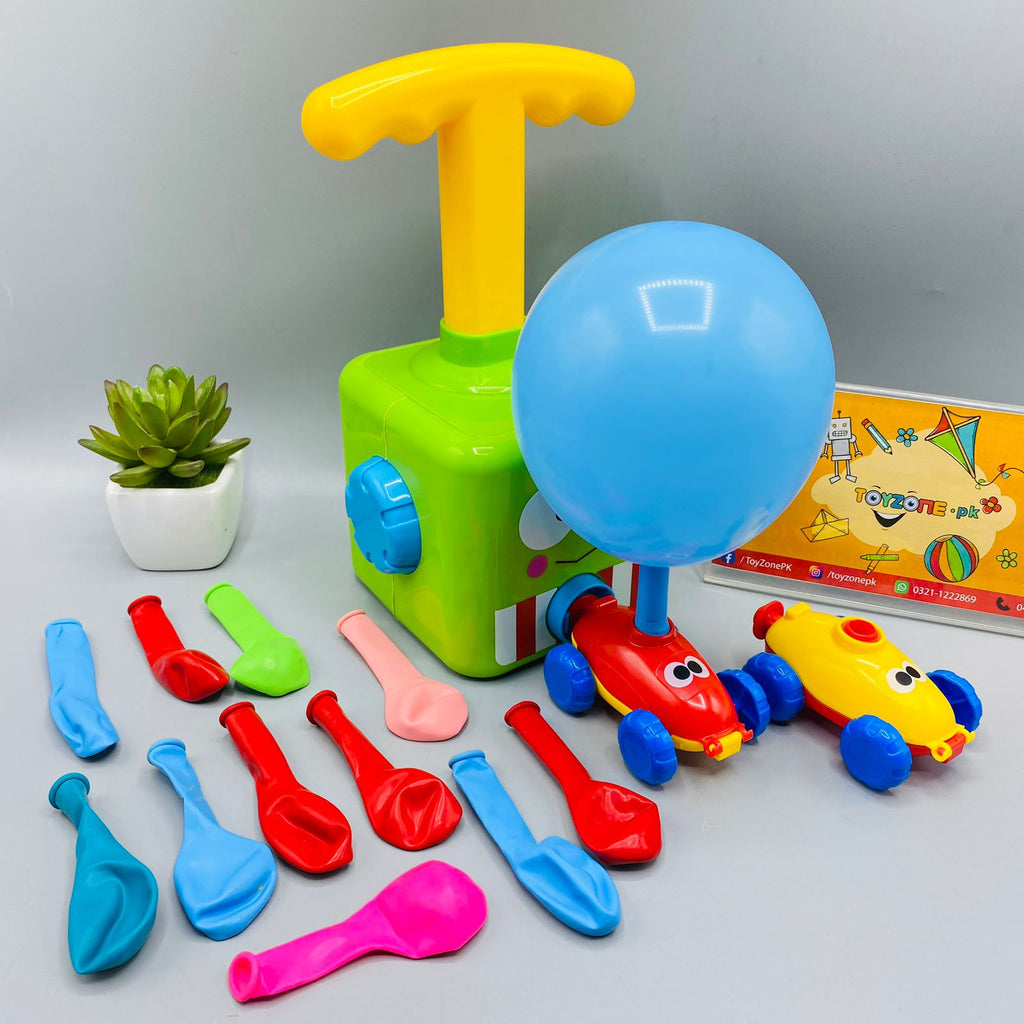 Air Powered Hand Push Balloon Car Assortment