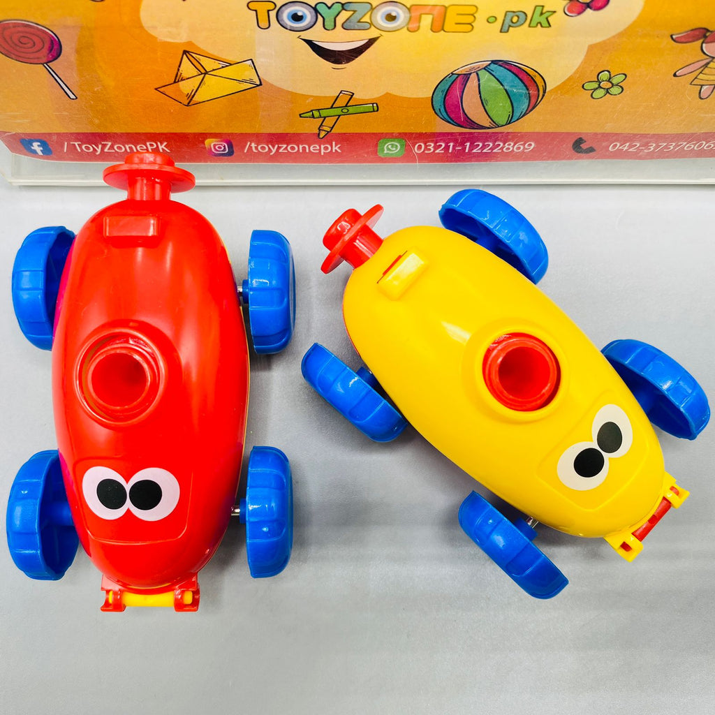 Air Powered Hand Push Balloon Car Assortment