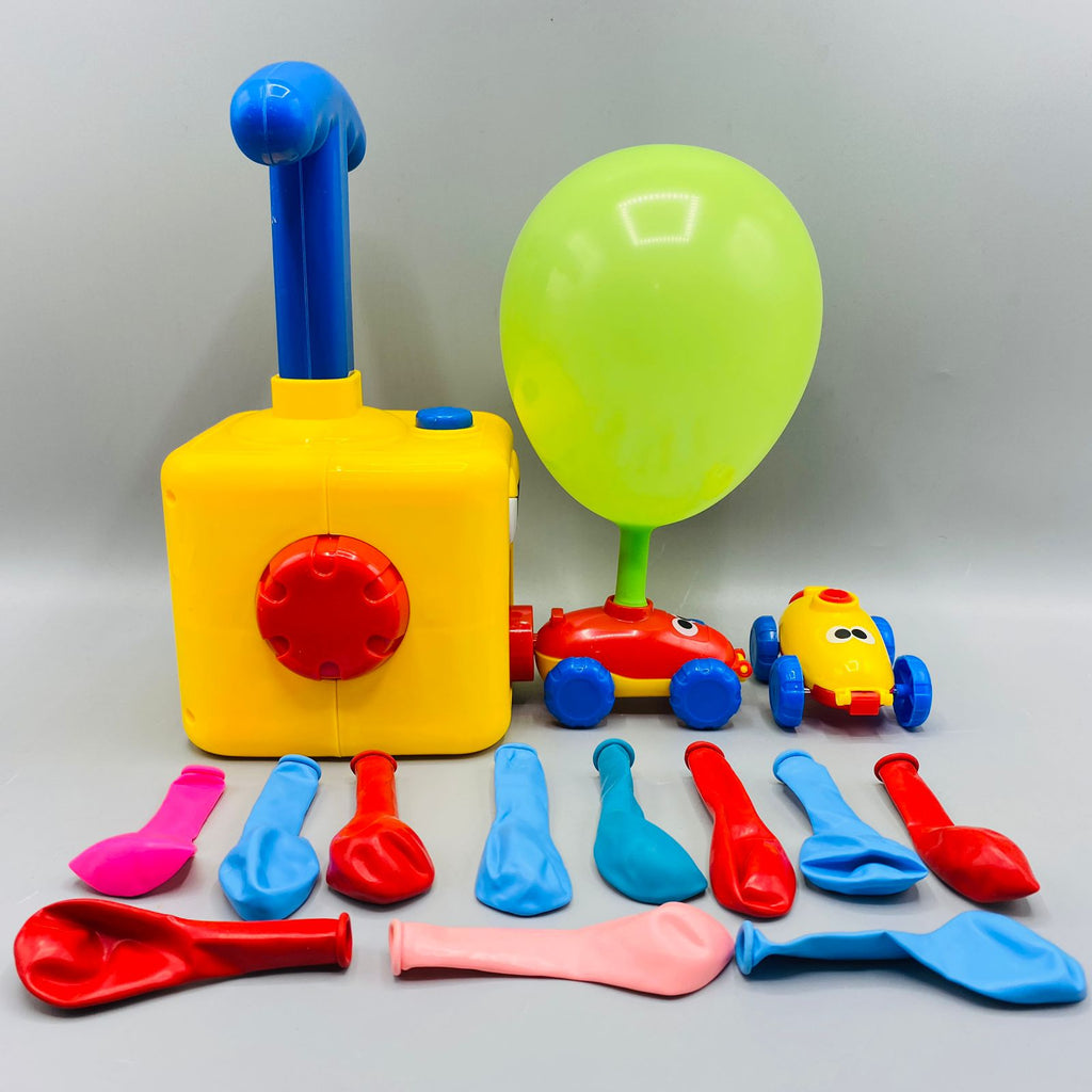 Air Powered Hand Push Balloon Car Assortment