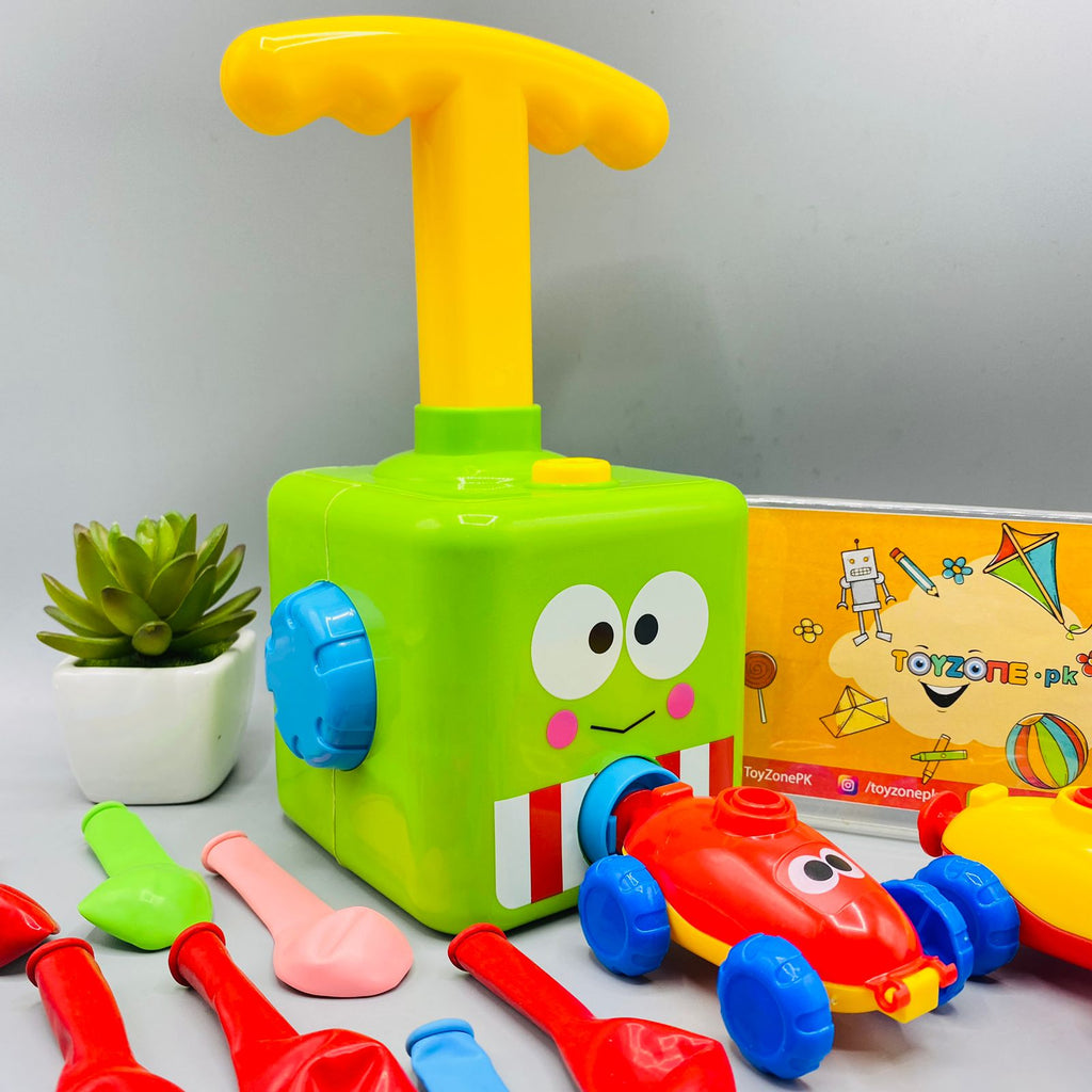 Air Powered Hand Push Balloon Car Assortment