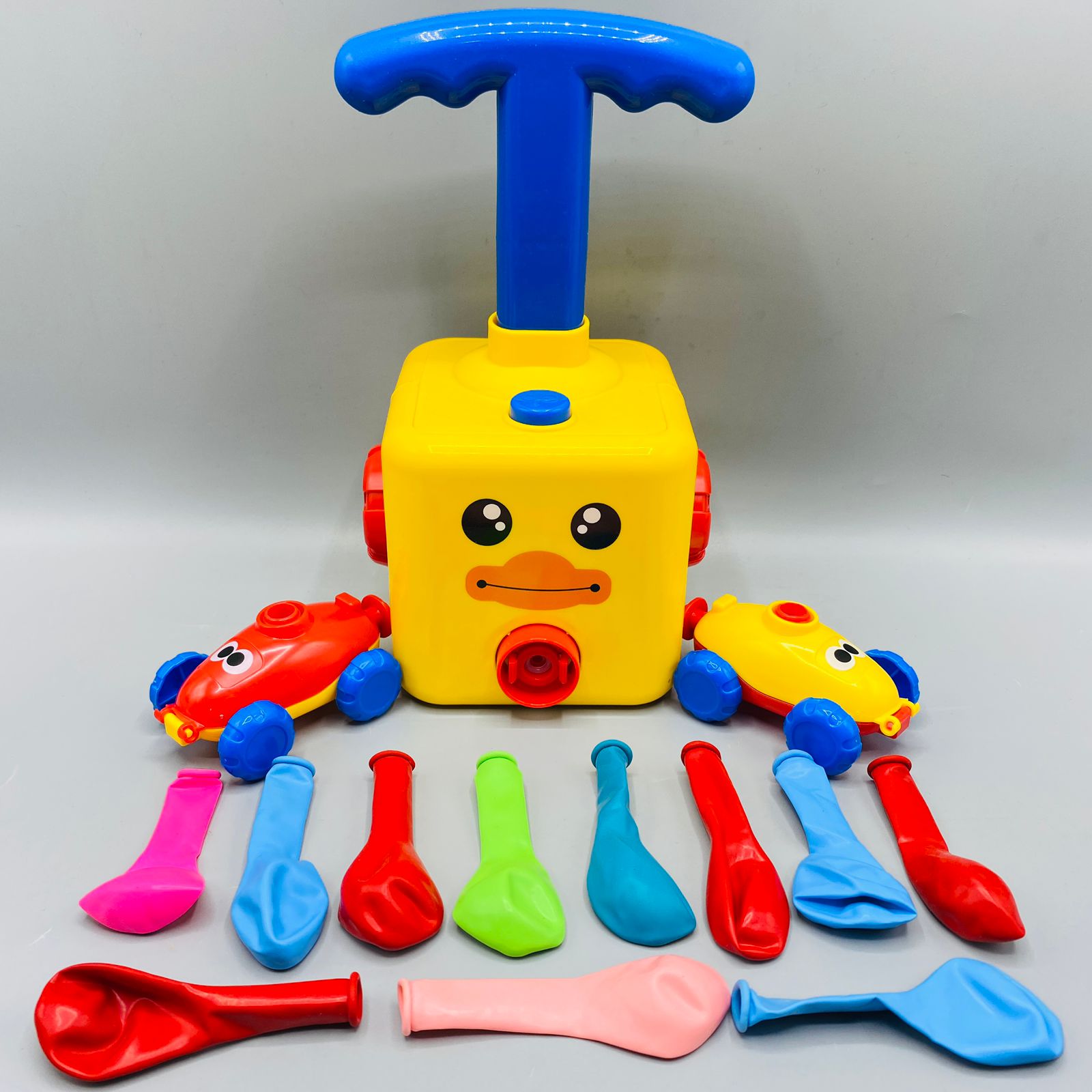 Air Powered Hand Push Balloon Car Assortment