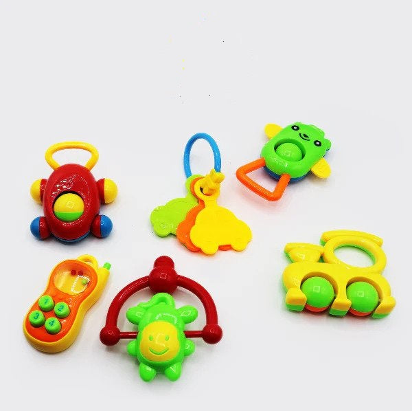 6 Pieces Baby Rattle Box Set
