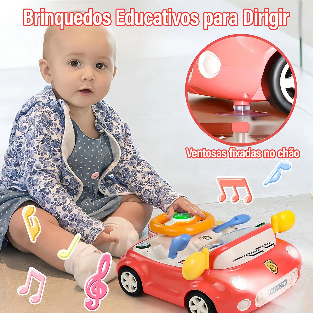Driving Steering Wheel Car With Light and Sound
