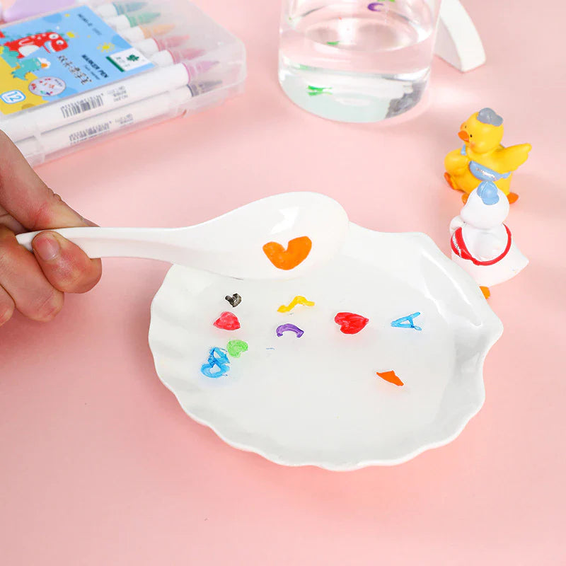 Magical Water Floating Pens With Spoon (2pcs Marker)