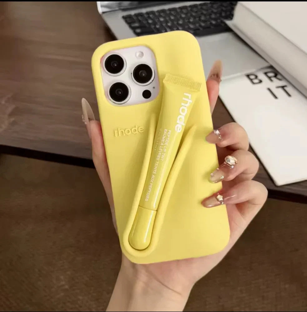 Rhode iPhone Case with Peptide Liptint