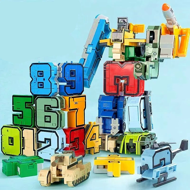 5 Pcs Transforming Numbers Figure