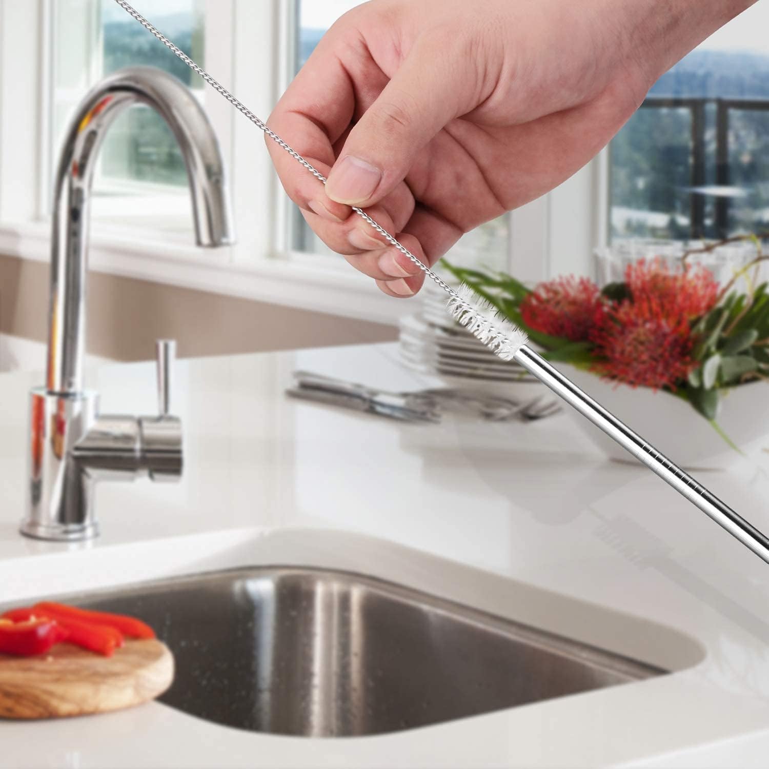Reusable Stainless Steel Drinking Straw – Eco-Friendly Metal Straw