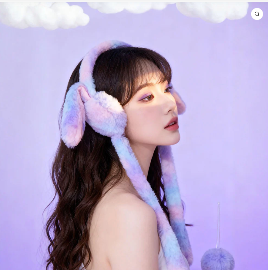 Moving Ear Plush Cap – Cute Animated Winter Earmuff