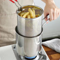 Stainless Steel Deep Fryer Pot with Frying Basket
