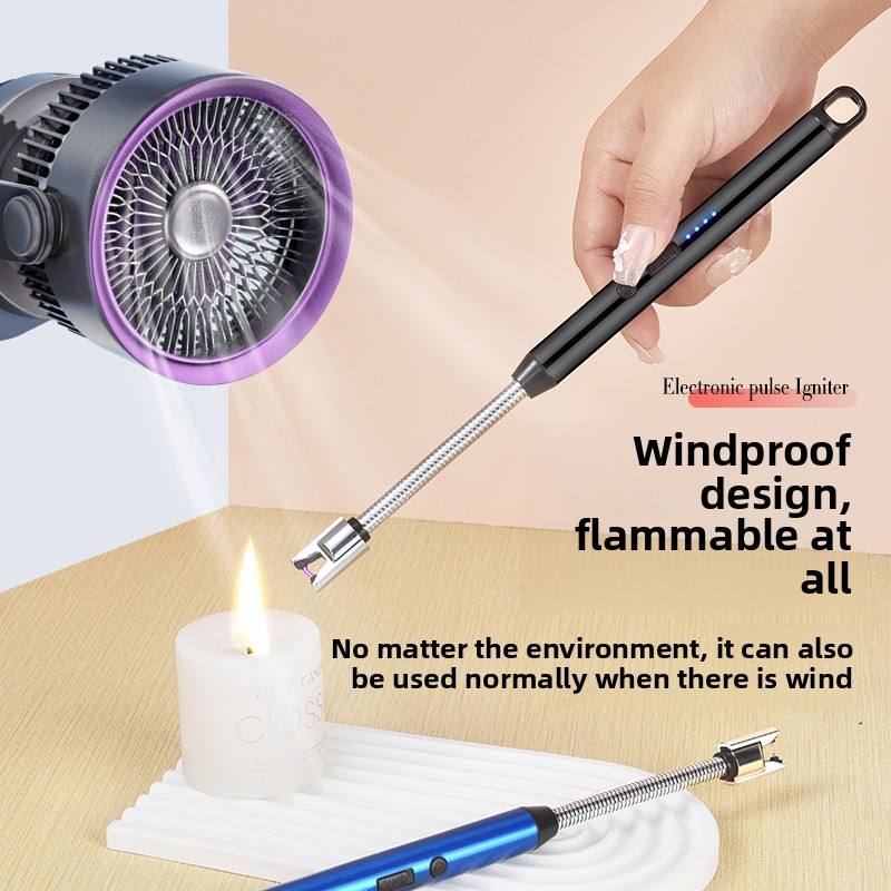USB Rechargeable Electric Metal Lighter – Windproof, Flameless & Durable