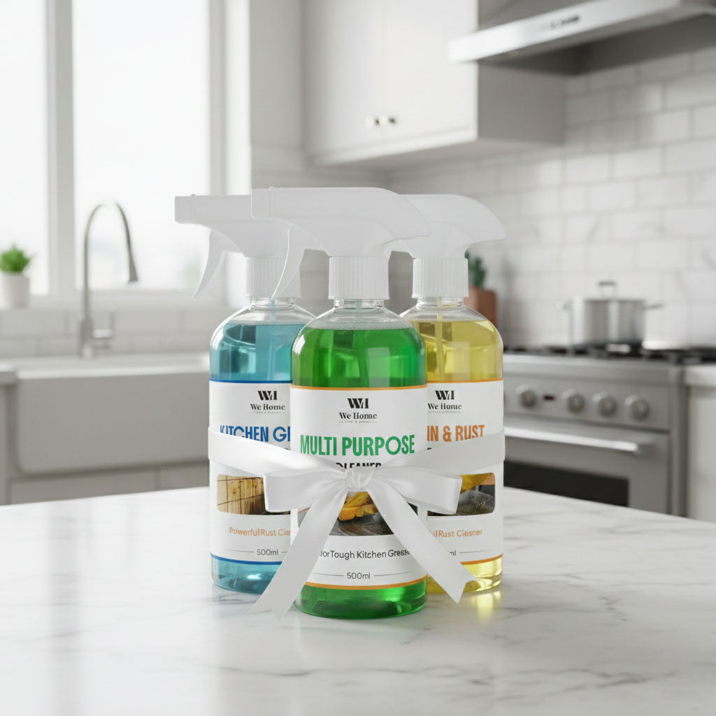 Mega Cleaning Combo – 3 Powerful Cleaners + Silicone Washing Gloves
