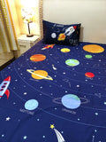 Universe Bedsheet For Kids  - Glow In Dark
