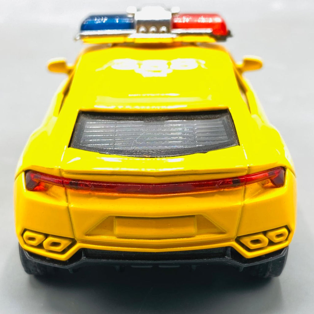 1:32 Scale Die-Cast Yellow Police SUV Sportscar Model