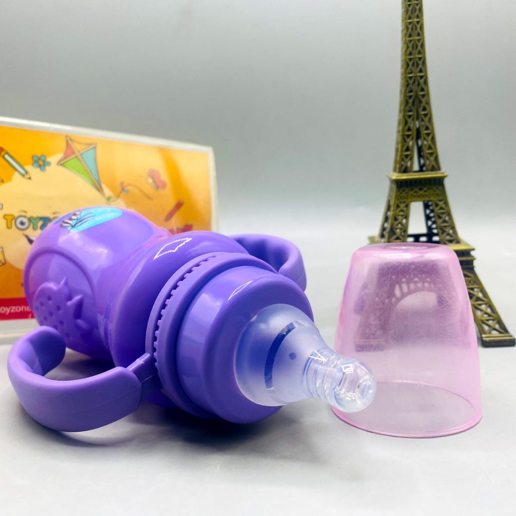 Minitree Purple Handle Feeder / Training Cup with Contoured Grip