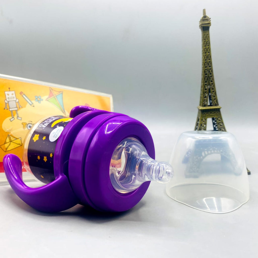 Purple 'Baby World' Easy-Grip Training Feeder/Sippy Cup