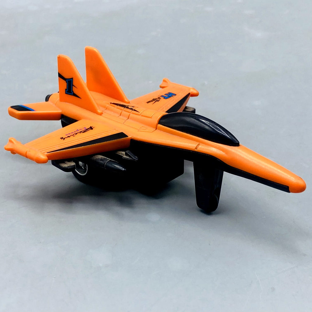 Orange "HT Fighter" Die-Cast/Plastic Jet with Missile Details