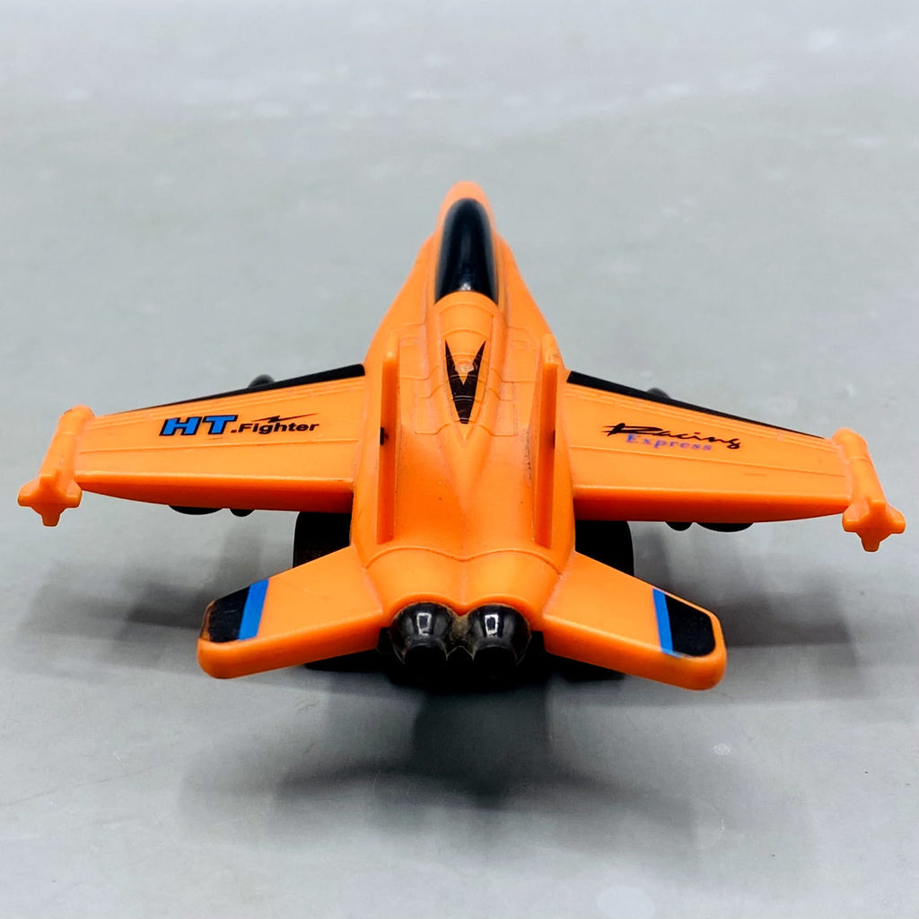 Orange "HT Fighter" Die-Cast/Plastic Jet with Missile Details