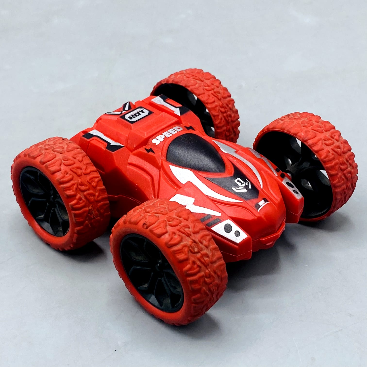 Friction Powered 360° Stunt Car – Double-Sided Flip Toy Car for Kids