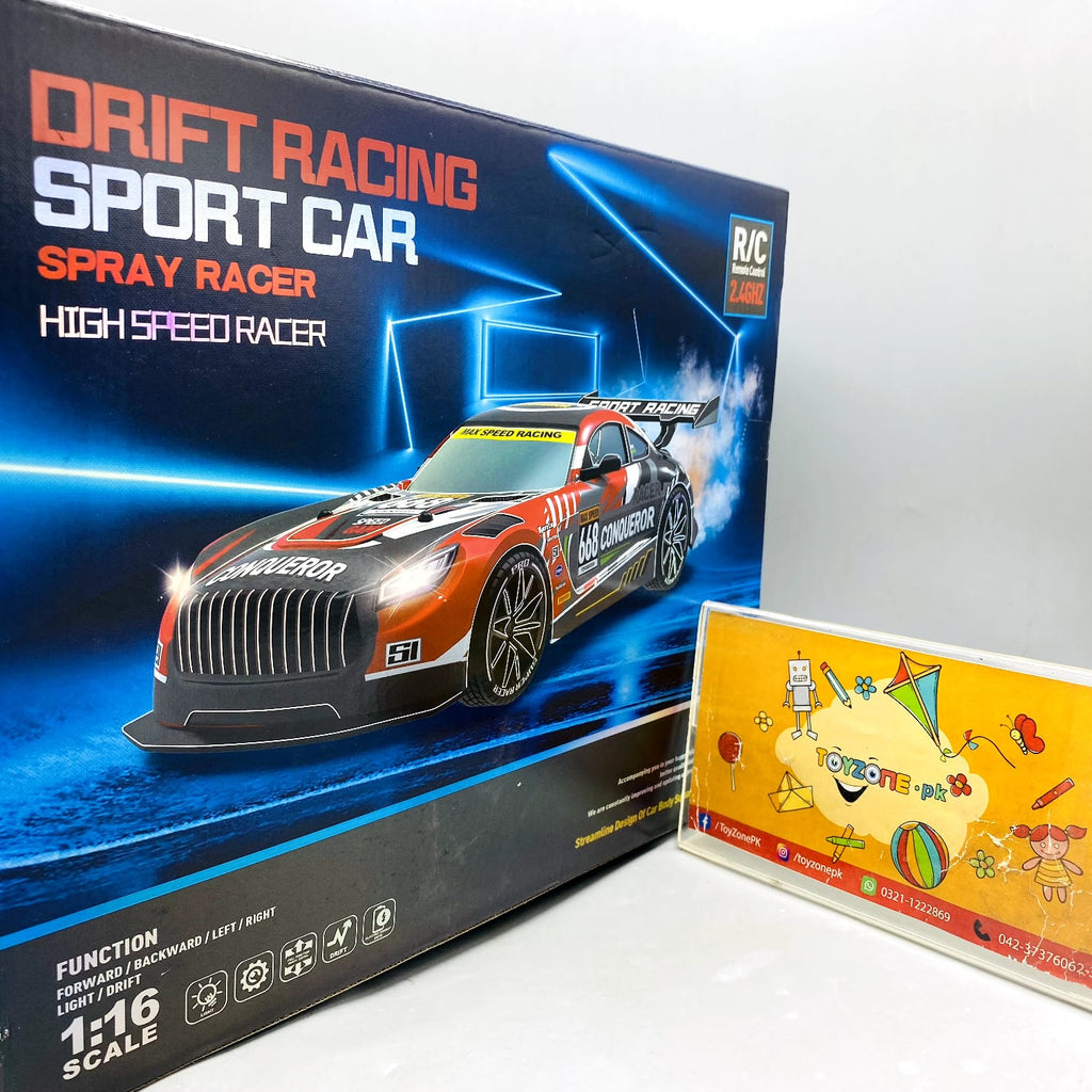 High-Speed Drift Sport Racing Car with Smoke Effect